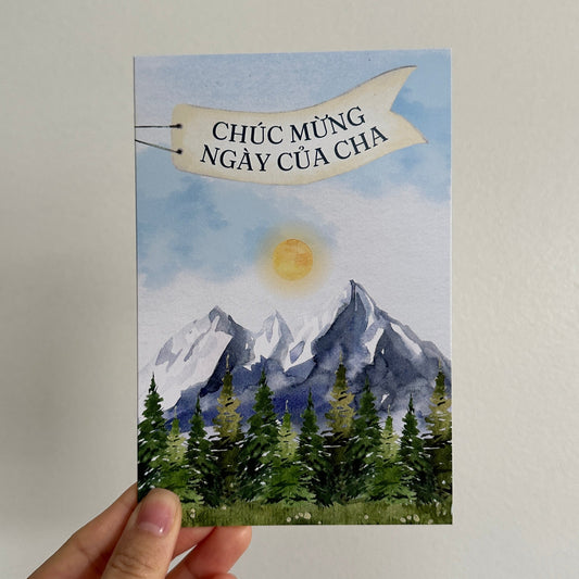 Scenic Thank You Dad Card